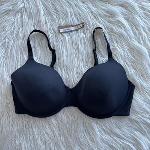Skims Fits Everybody T-Shirt Bra Onyx Size 40D